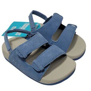 Reef Ojai‎ Sandals Toddler Size 6 Suede Leather Upper Unisex Backstrap Dusk Blue